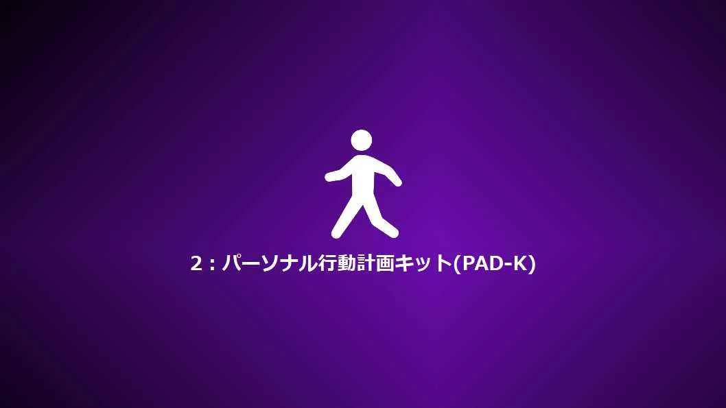 Step2:パーソナル行動計画キット(PAD-K)